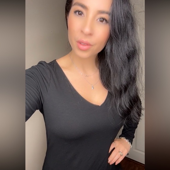 Like new- Black midi dress - Picture 2 of 9